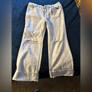 Grace and Emma Denim Jeans - stone wash gray